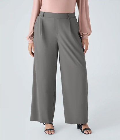 Halara Flex™ DayStretch High Waisted Pocket Straight Leg Work Plus Size Pants