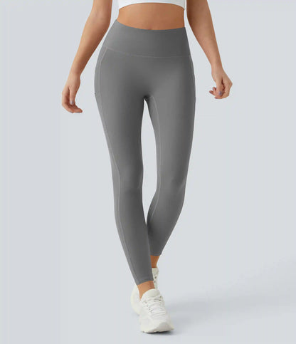 SoftlyZero™ High Waisted Double Pockets Plain Leggings