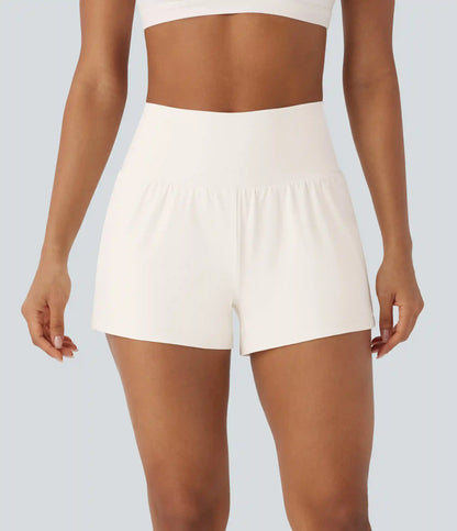 SoftlyZero™ Airy Super High Waisted 2-in-1 InstantCool Yoga Shorts with Pockets