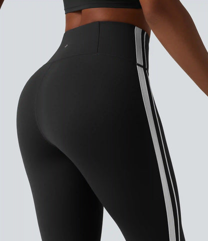 Halara UltraSculpt™ High Waisted Tummy Control Side Stripe Yoga Leggings with Pocket