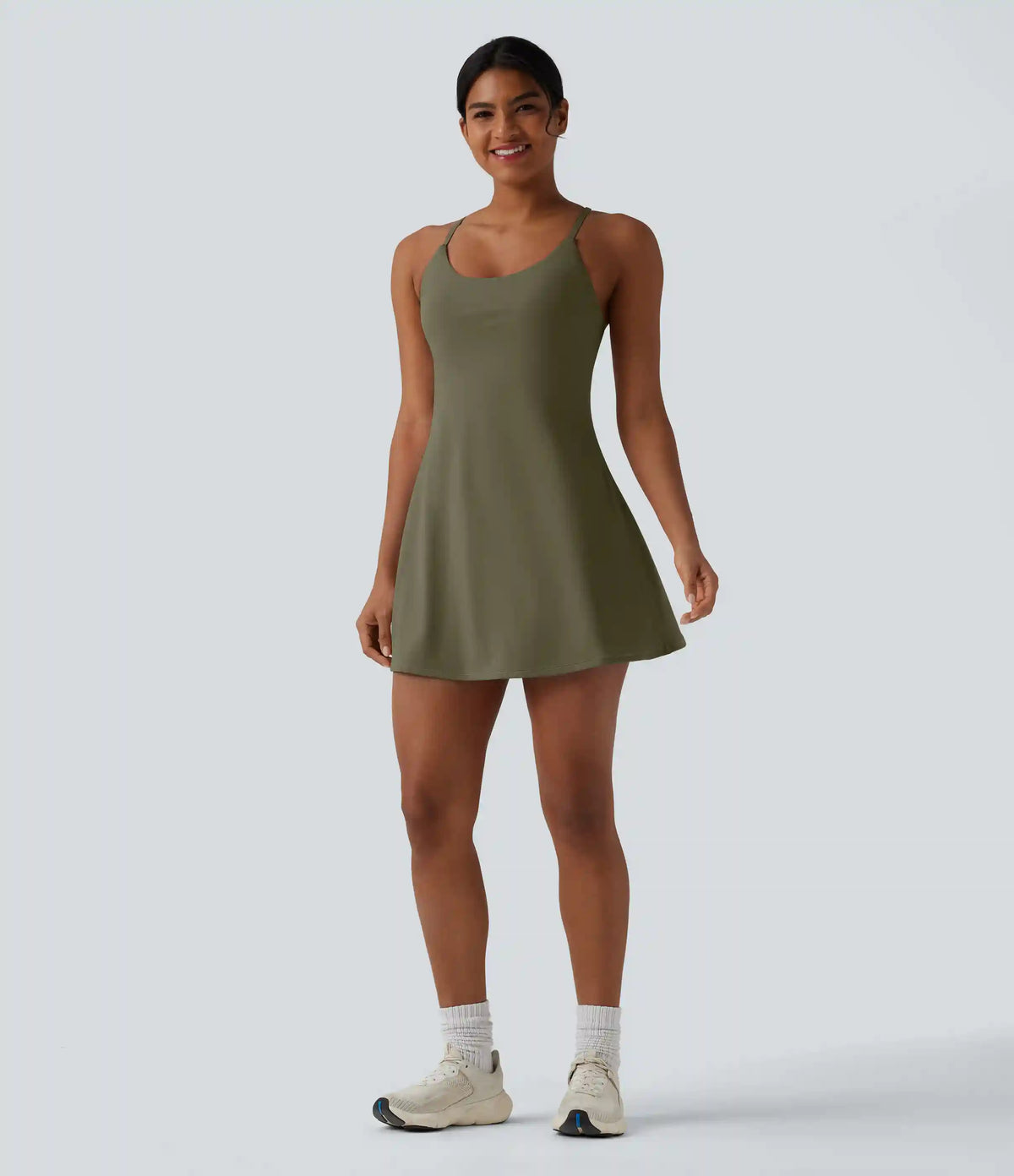 Softlyzero™ Plush Tummy Control Active Dress with Pockets-Easy Peezy Edition