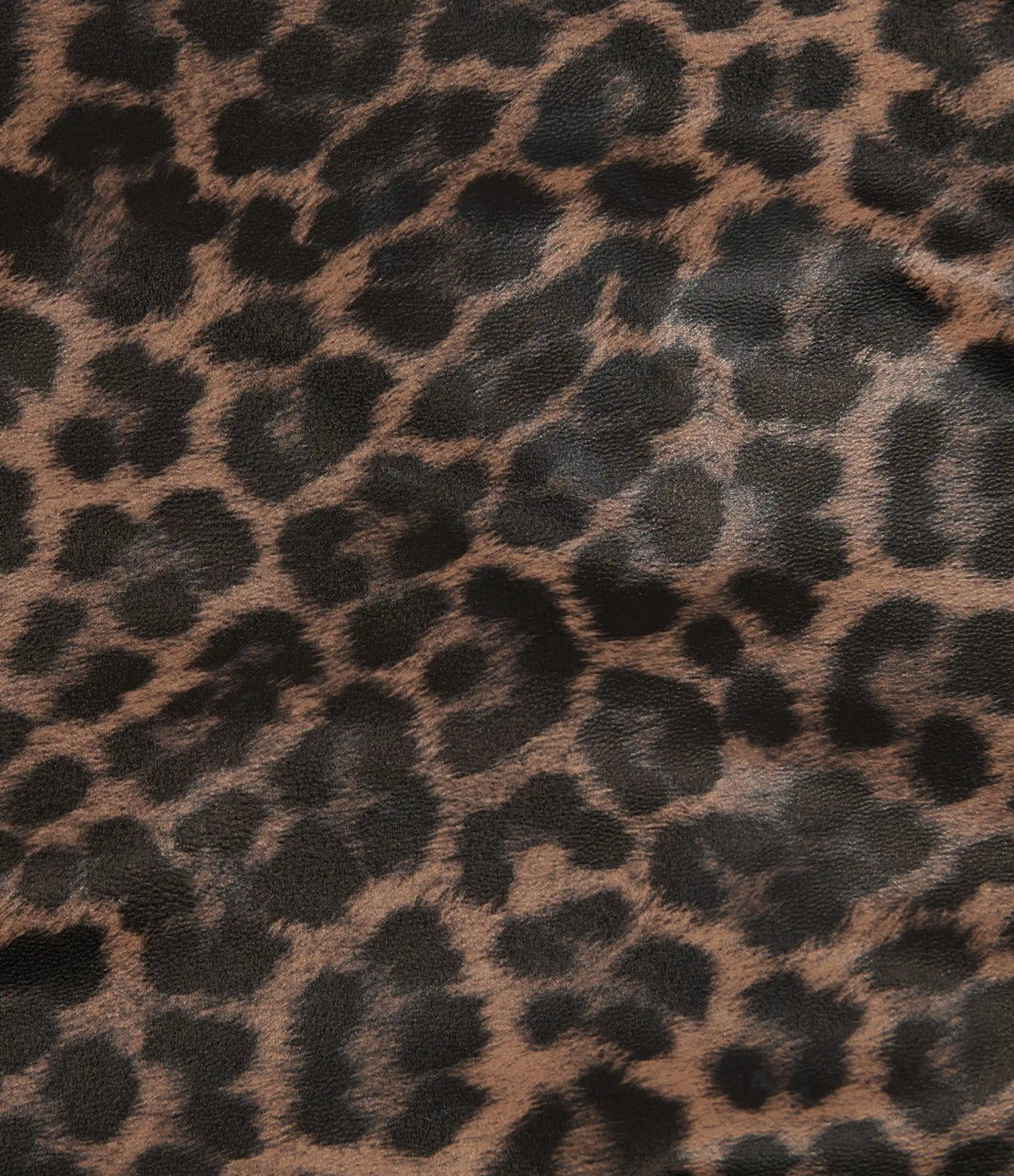 High Waisted Tummy Control Stretchy PU Leopard Print Party Mini Skirt with Built-In Shorts-Longer Length