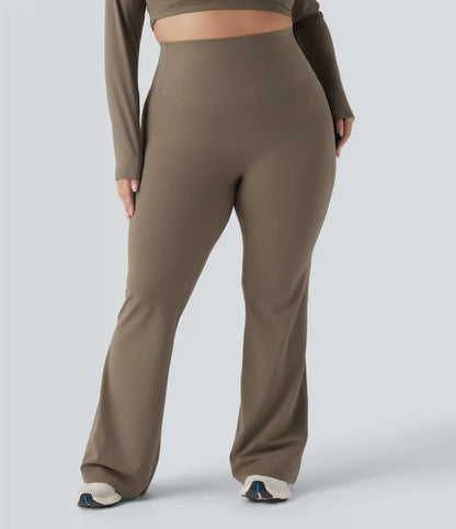 Halara UltraSculpt™ High Waisted Tummy Control Shaping Yoga Flare Plus Size Leggings