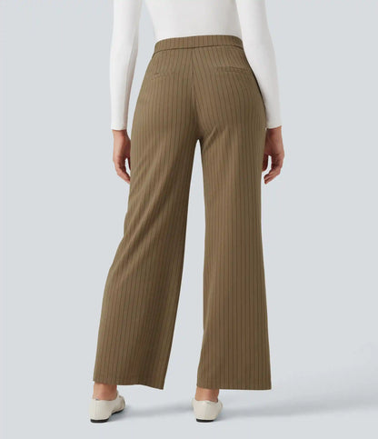 Halara Flex™ High Waisted Straight Leg InstantCool Stripe Work Pants with Pockets