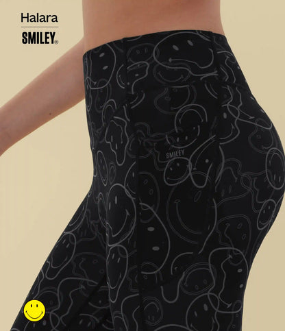Halara X Smiley® Halara UltraSculpt™ High Waisted Scrunch Butt Lifting Tummy Control Bootcut Training Leggings with Pockets