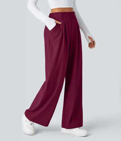 Halara Flex™ High Waisted Pocket Wide Leg Waffle Work Pants