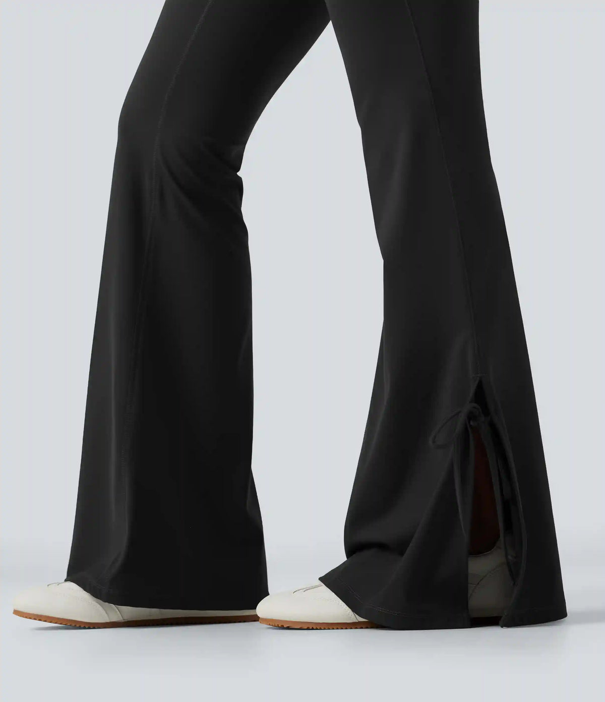 Halara UltraSculpt™ High Waisted Lace Up Flare Yoga Leggings with Pockets