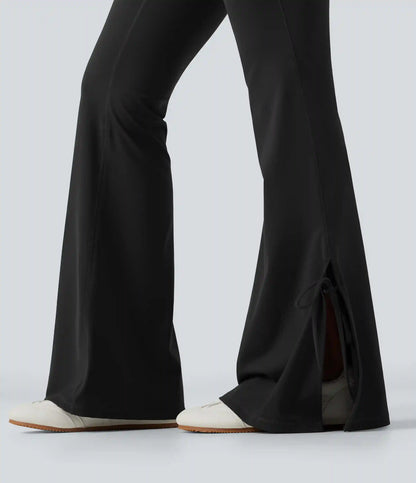 Halara UltraSculpt™ High Waisted Lace Up Flare Yoga Leggings with Pockets