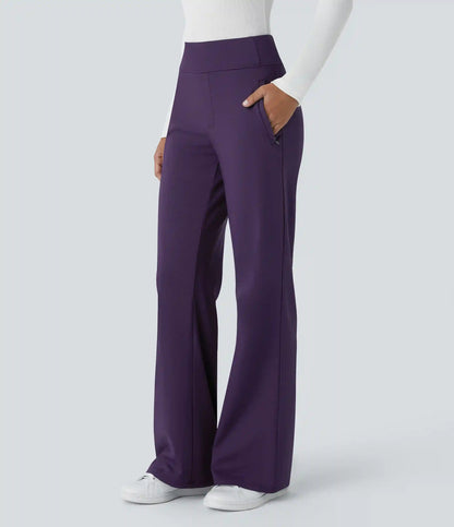 Halara Flex™ DayStretch Mid Rise Side Zipper Pocket Work Flare Pants