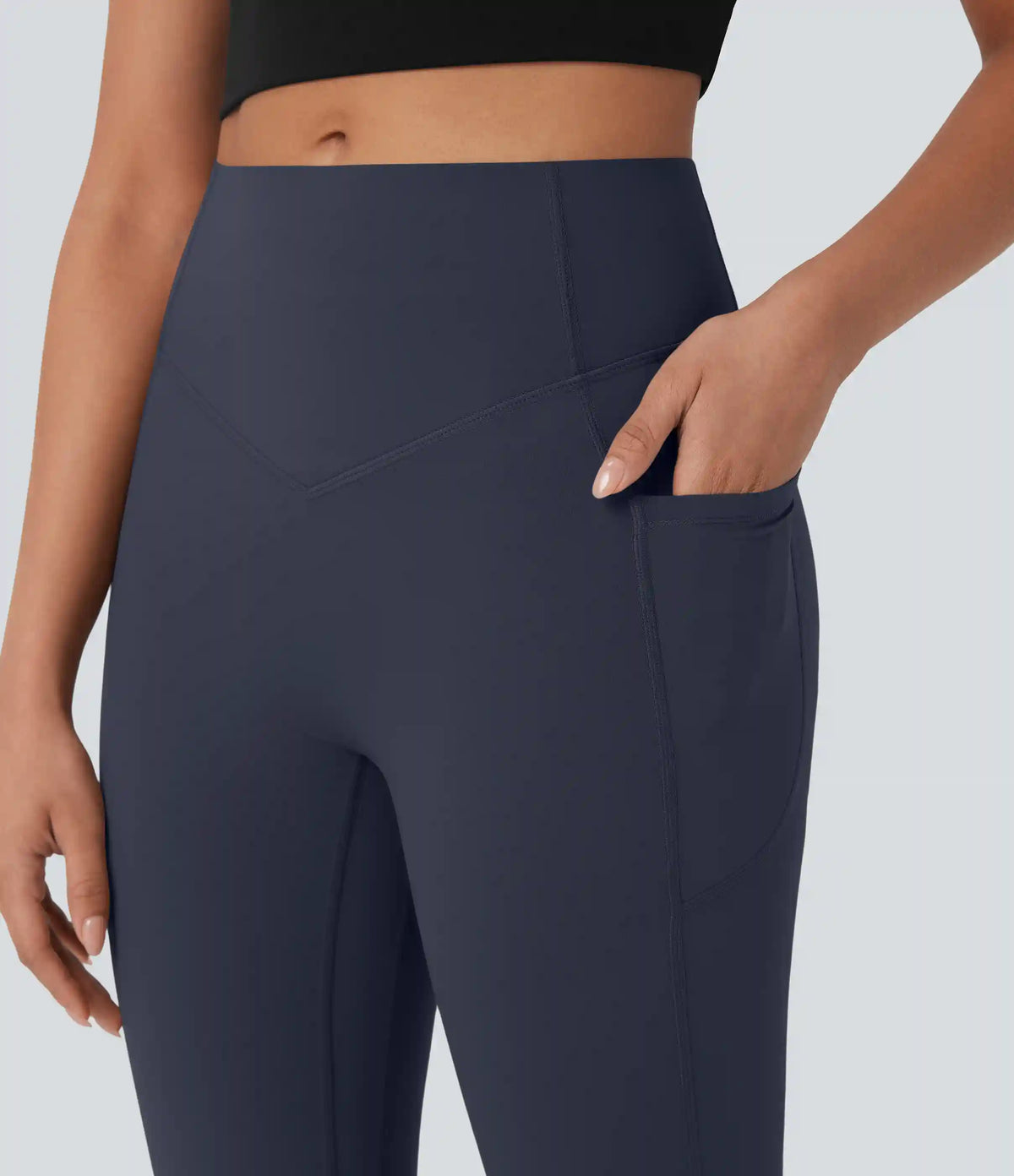 Halara UltraSculpt™ High Waisted Scrunch Butt Lifting Tummy Control Side Pocket Shaping Workout Biker Shorts 9''