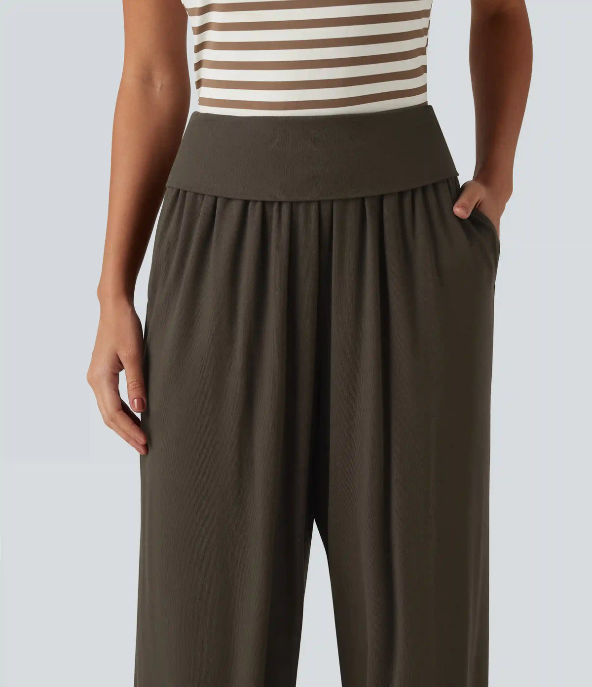 Mid Rise Casual Joggers with Pockets