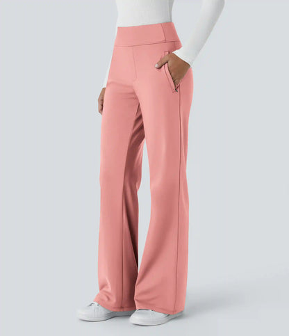 Halara Flex™ DayStretch Mid Rise Side Zipper Pocket Work Flare Pants