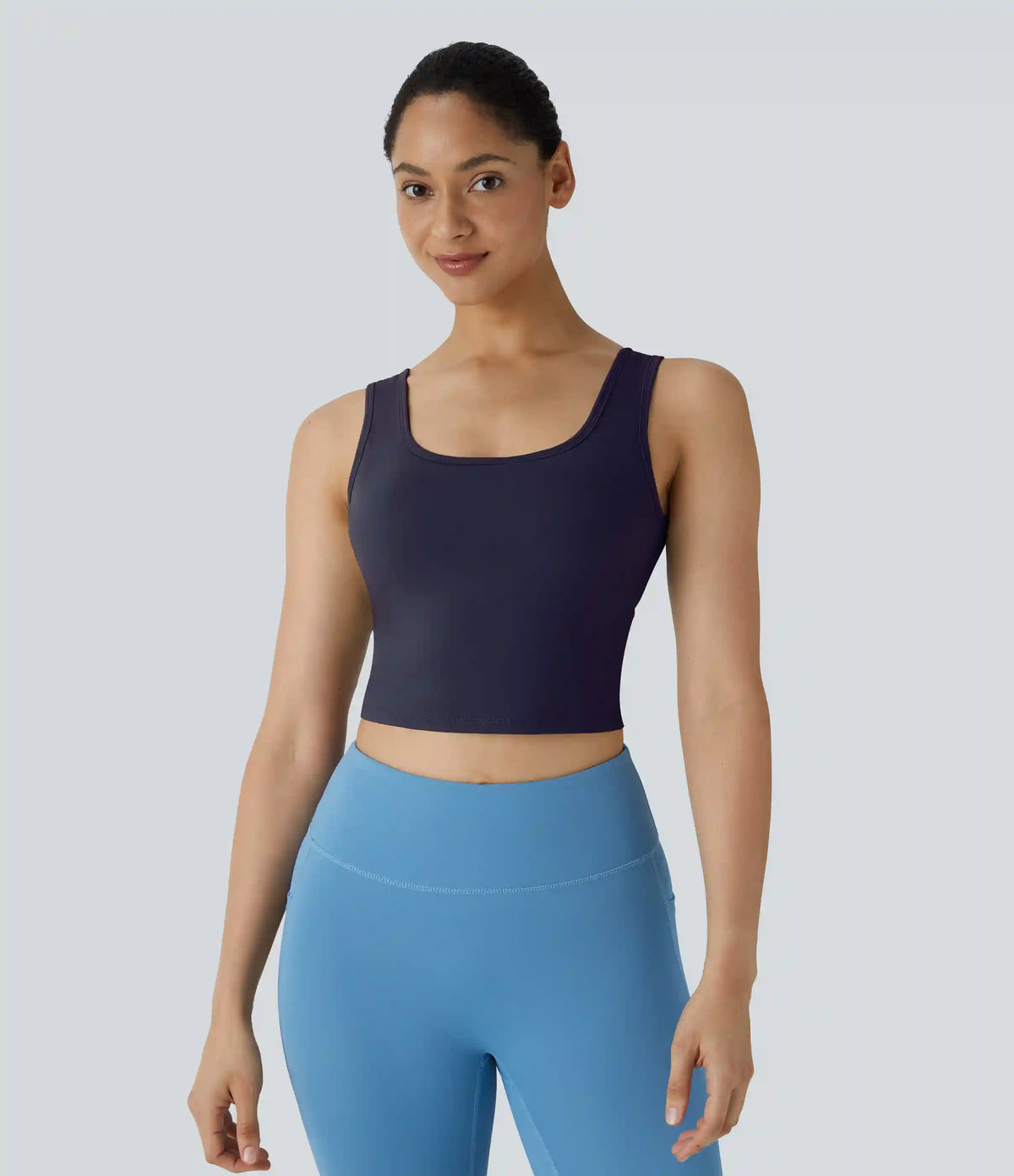 U Neck Crossover Barre Ballet Dance Tank Top A-D Cups