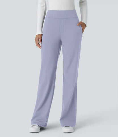 Halara Flex™ DayStretch Mid Rise Side Zipper Pocket Work Flare Pants