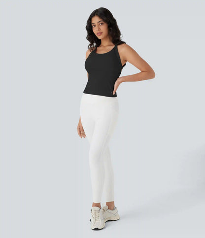 SoftlyZero™ Plush Cut Out Yoga Tank Top DD-F Cups