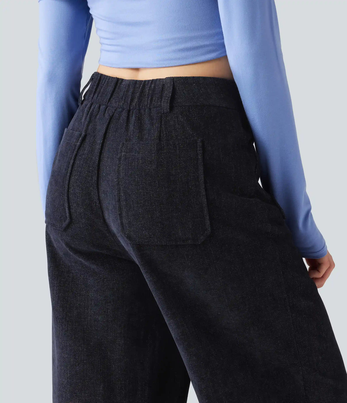 High Waisted Baggy Work Pants with Pockets