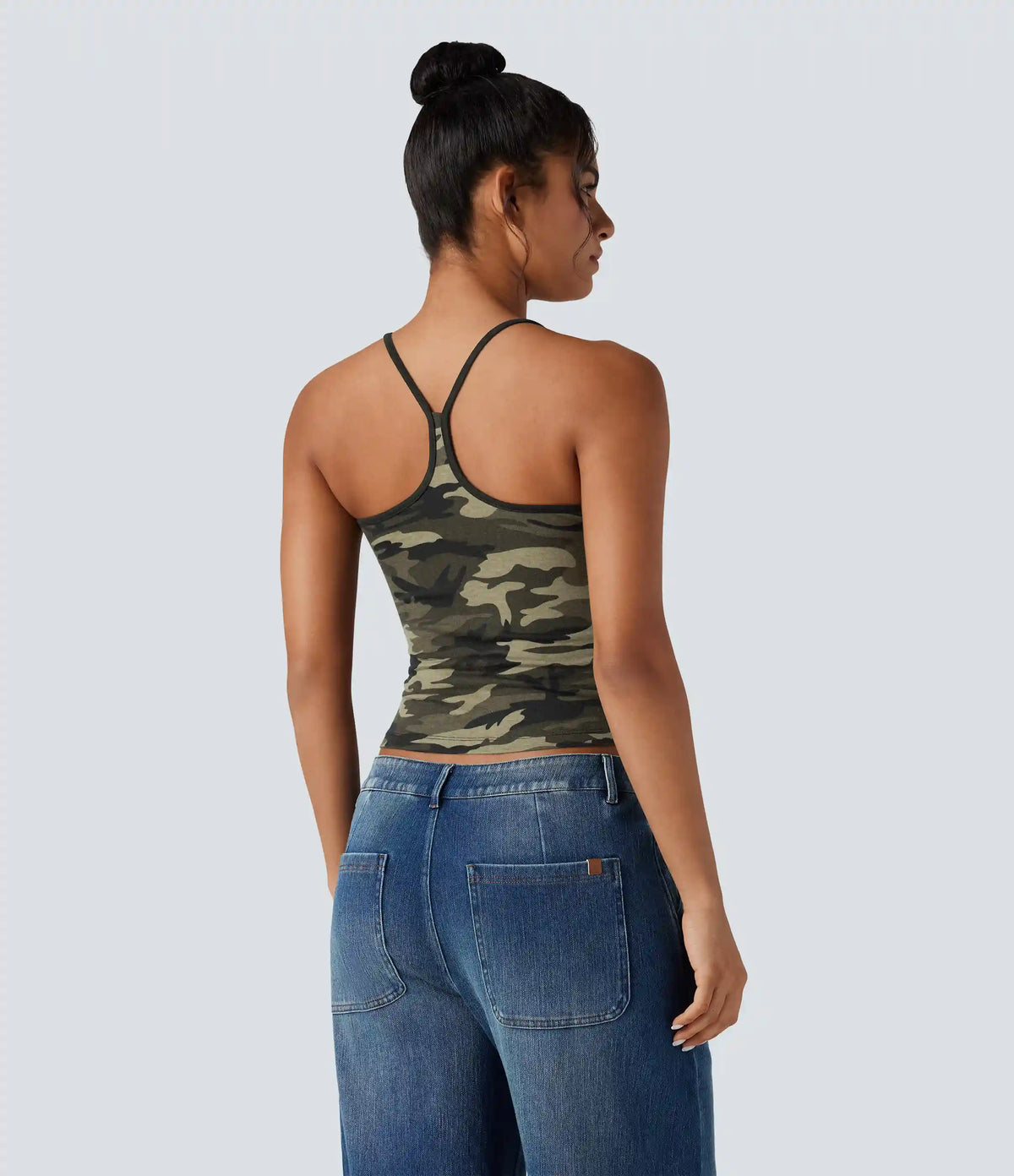 Racerback Camo Casual Tank Top