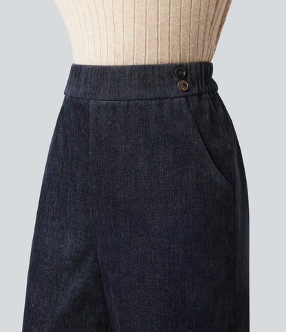 High Waisted Baggy Work Pants with Pockets