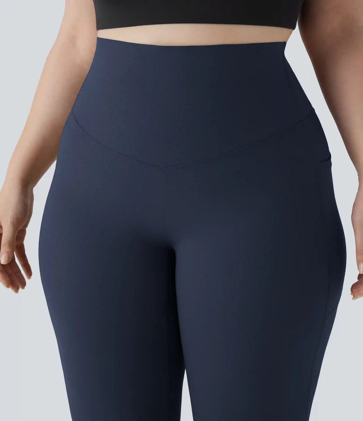 Halara UltraSculpt™ High Waisted Tummy Control Pocket Shaping Yoga Bootcut Plus Size Leggings