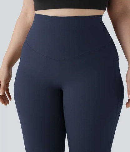 Halara UltraSculpt™ High Waisted Tummy Control Pocket Shaping Yoga Bootcut Plus Size Leggings