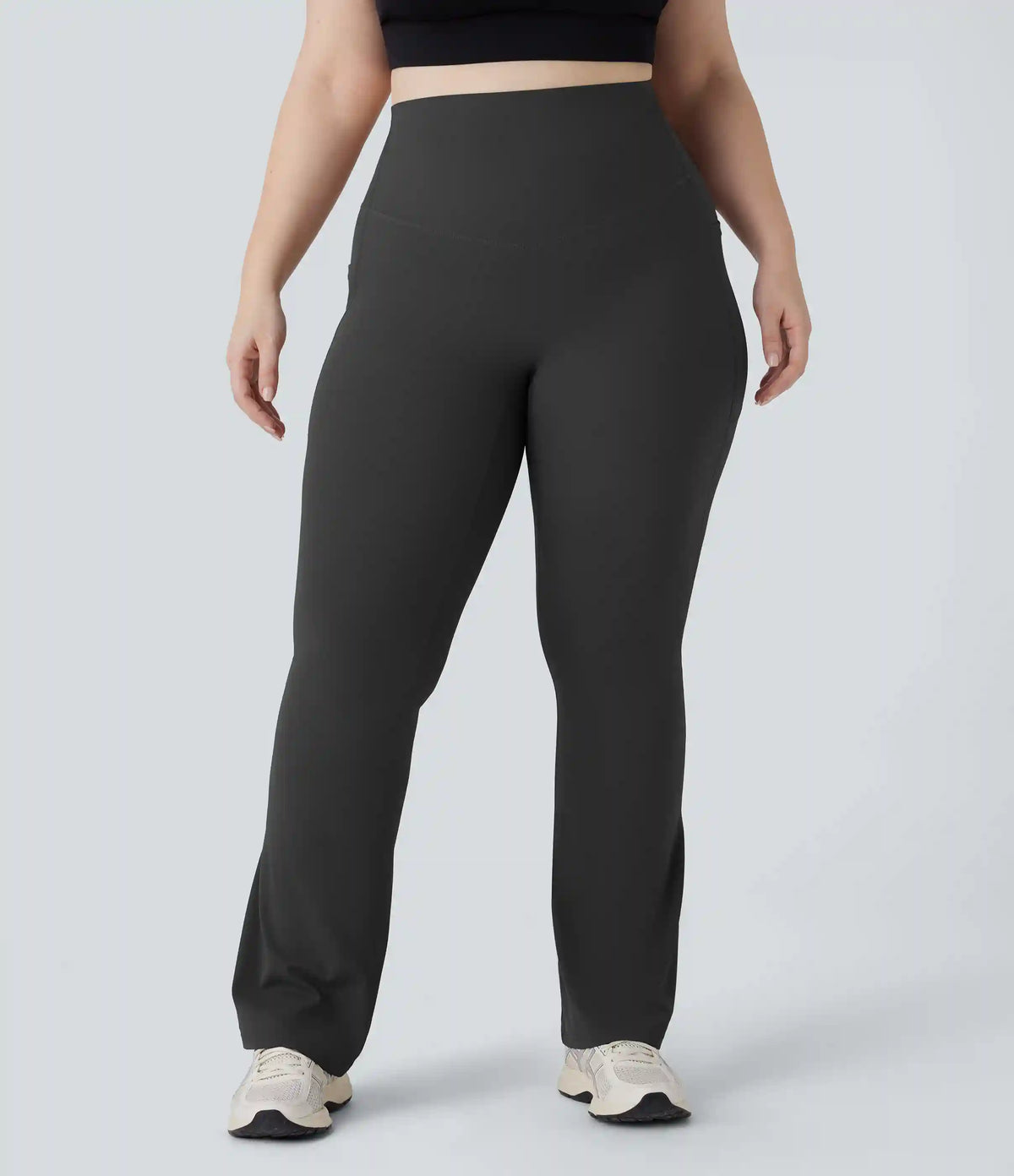 Halara UltraSculpt™ High Waisted Tummy Control Pocket Shaping Yoga Bootcut Plus Size Leggings