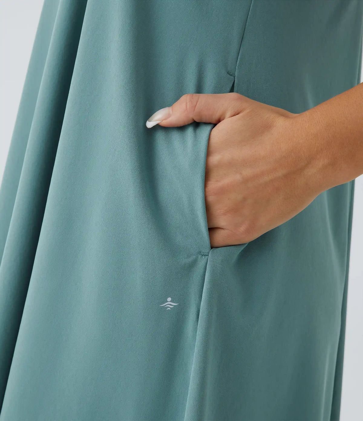 Breezeful™ RacerPocket High Low Flowy Midi Quick Dry Casual Dress