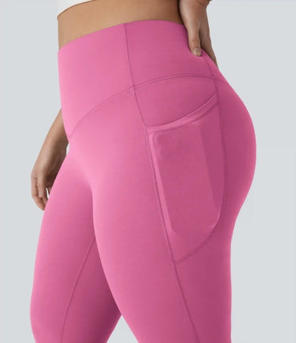 Halara UltraSculpt™ High Waisted Tummy Control Pocket Shaping Yoga Bootcut Plus Size Leggings