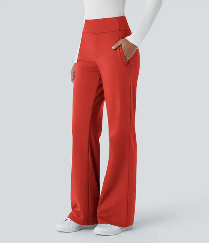 Halara Flex™ DayStretch Mid Rise Side Zipper Pocket Work Flare Pants