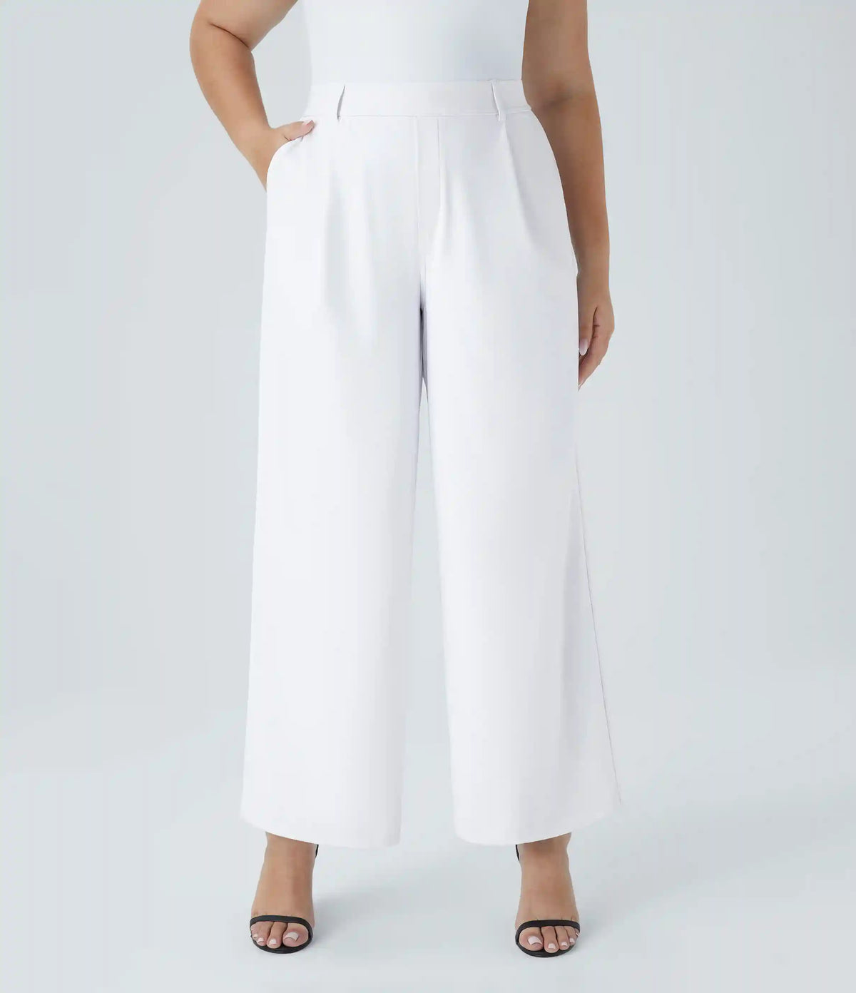 Halara Flex™ DayStretch High Waisted Pocket Straight Leg Work Plus Size Pants