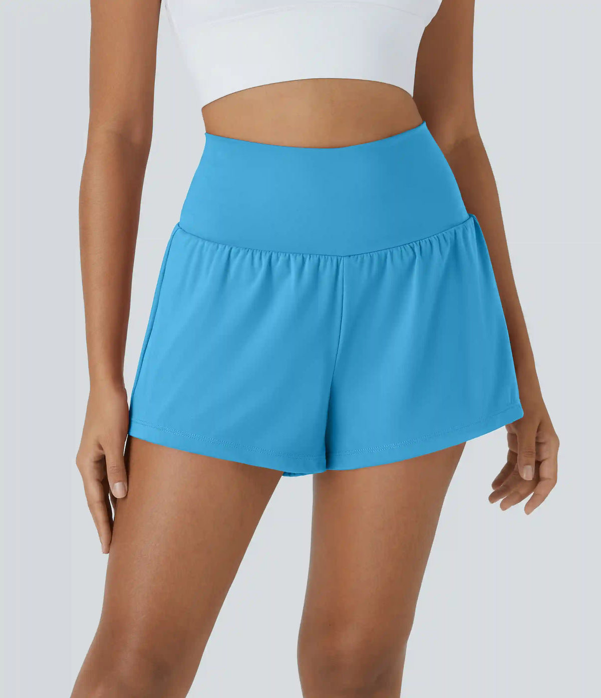 SoftlyZero™ Airy Super High Waisted 2-in-1 InstantCool Yoga Shorts with Pockets