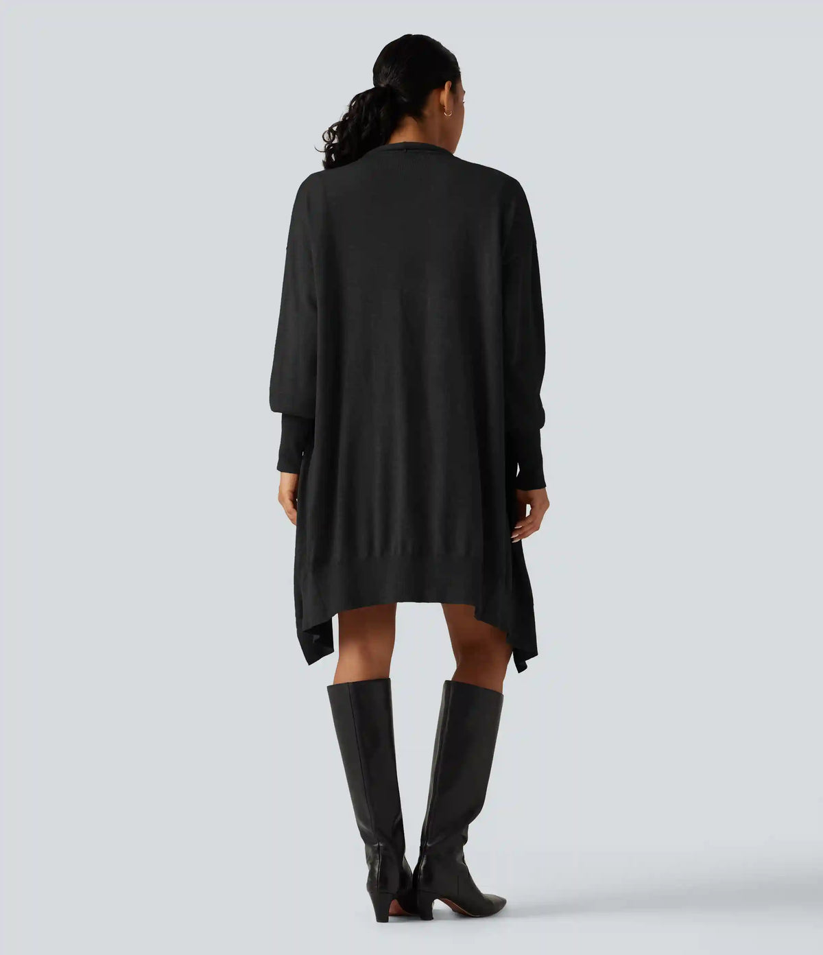 Long Sleeve Open Front Work Cardigan