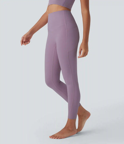 Halara UltraSculpt™ Cool Quick Dry High Waisted Tummy Control Shaping Yoga Leggings with Pockets-UPF50+