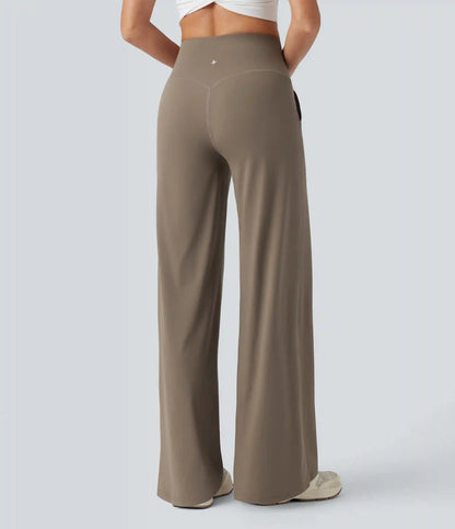 Halara UltraSculpt™ High Waisted Tummy Control Wide Leg Yoga Pants with Pockets