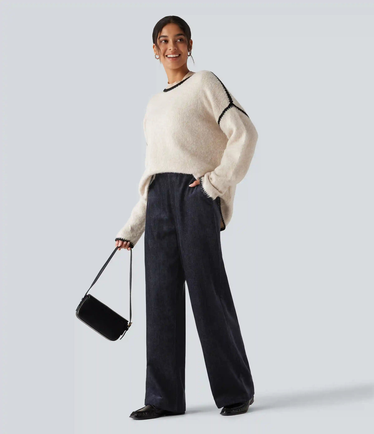 High Waisted Baggy Work Pants with Pockets