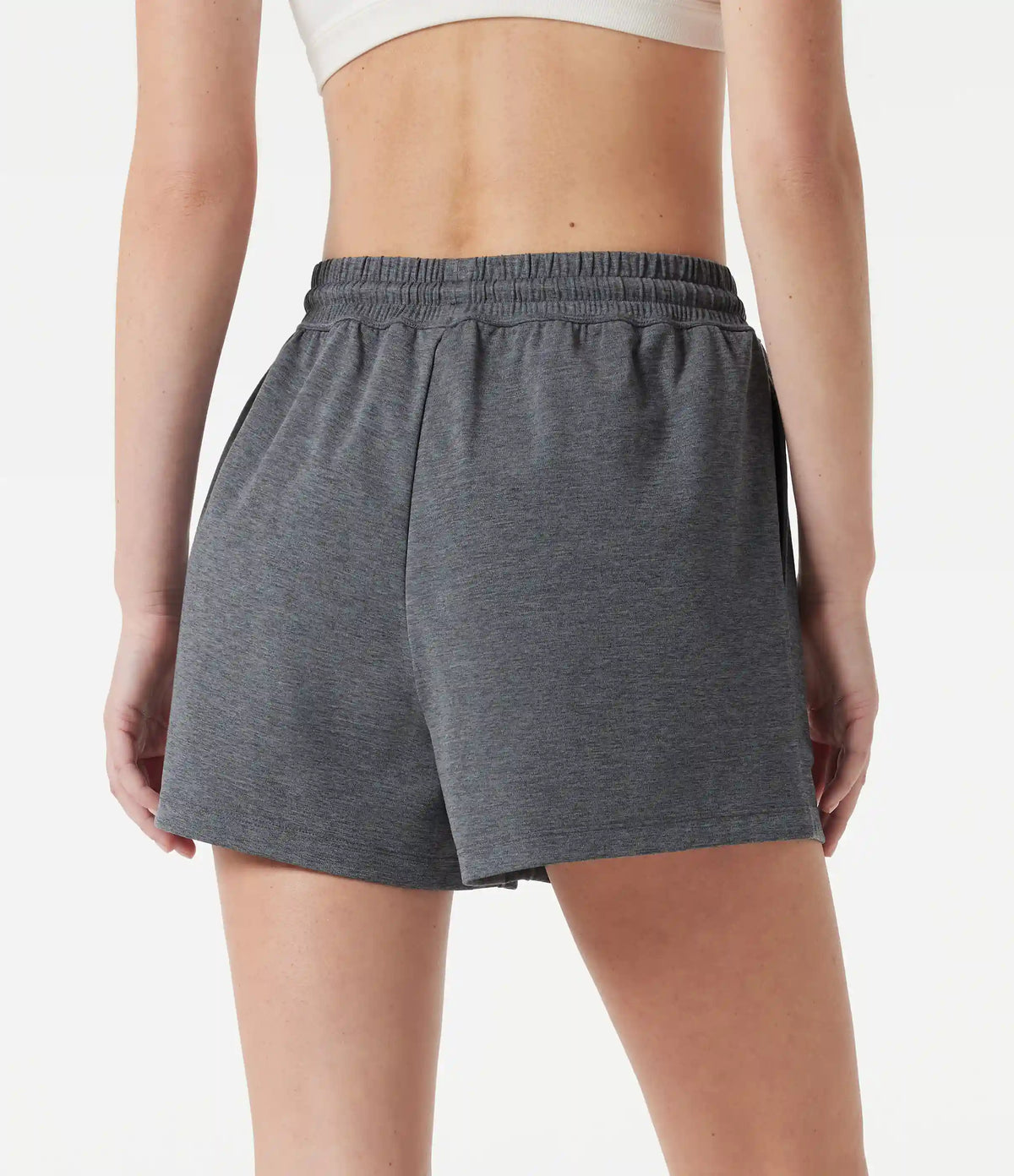 High Waisted Drawstring Quick Dry Workout Shorts 3'' with Pockets