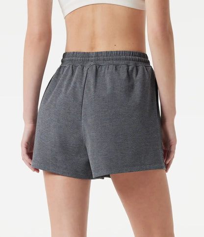High Waisted Drawstring Quick Dry Workout Shorts 3'' with Pockets