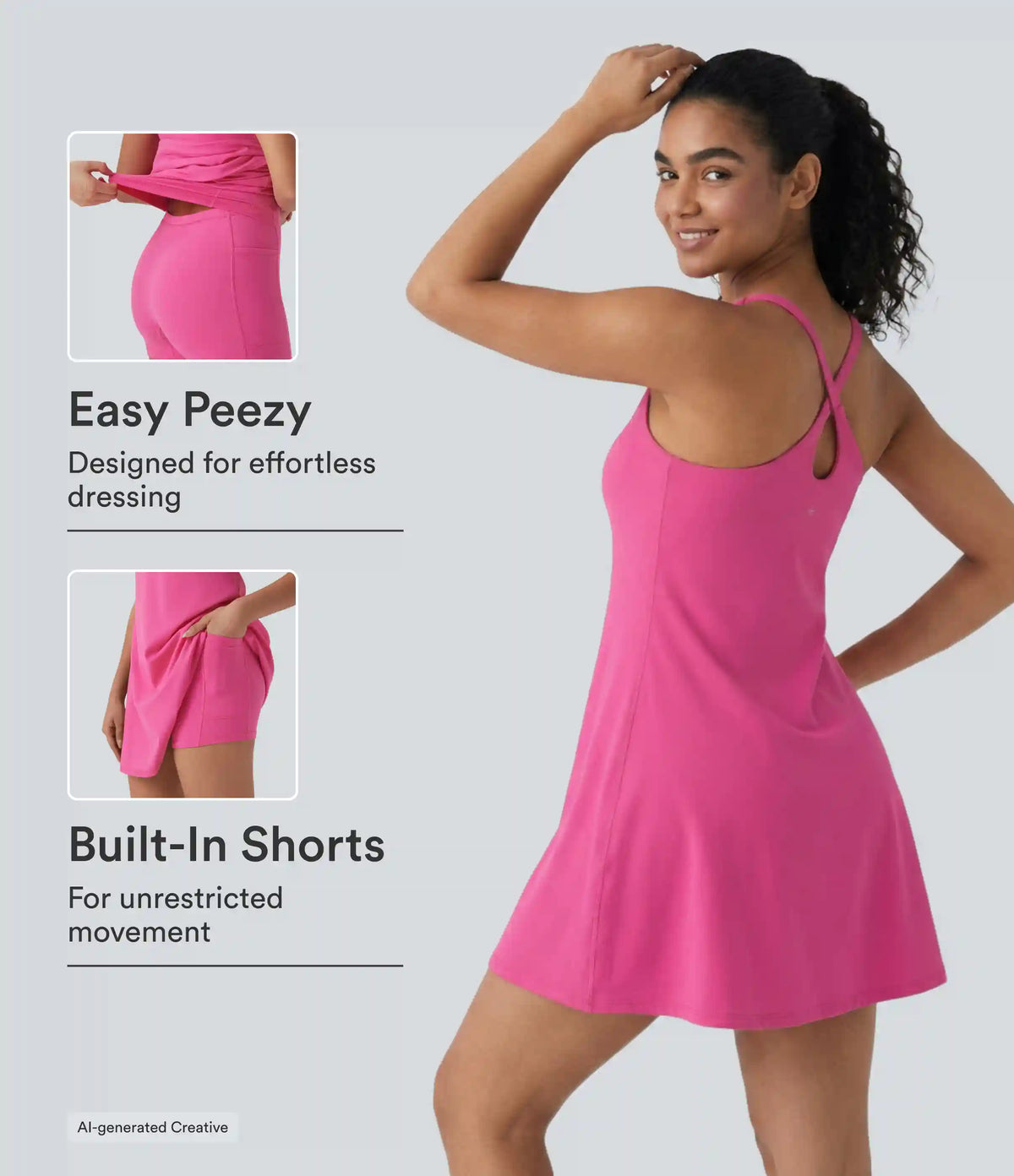 SoftlyZero™ Plush Active Dress-Longer Length-Easy Peezy Edition DD-F Cups