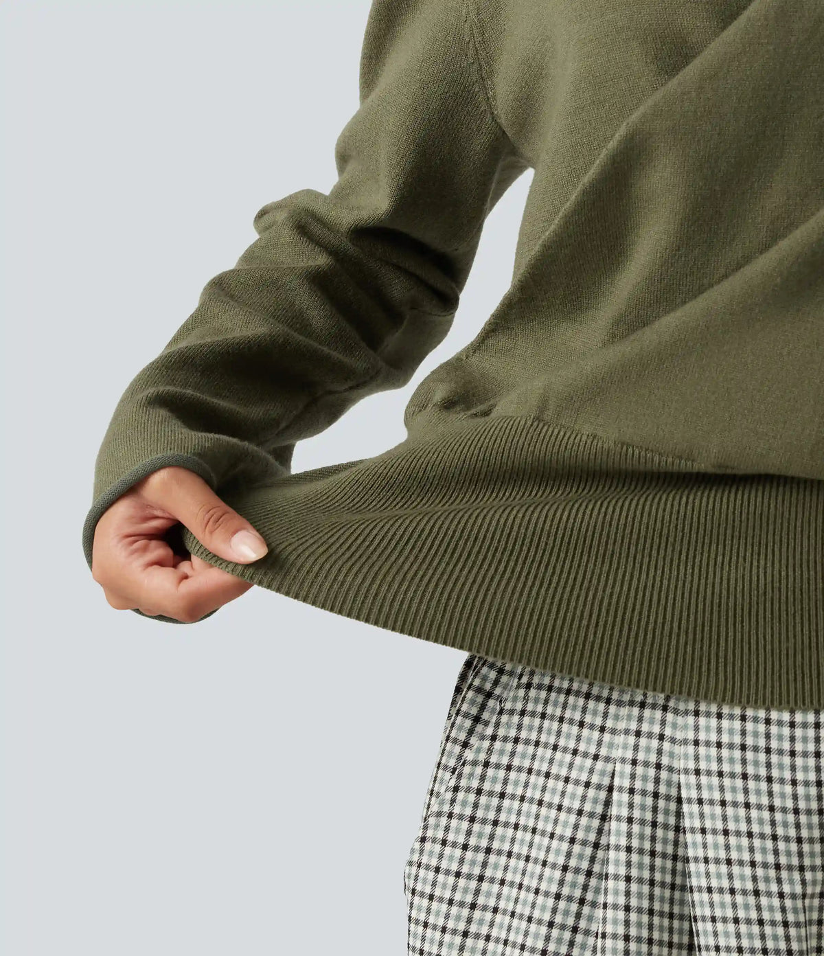 V Neck Long Sleeve Casual Sweater