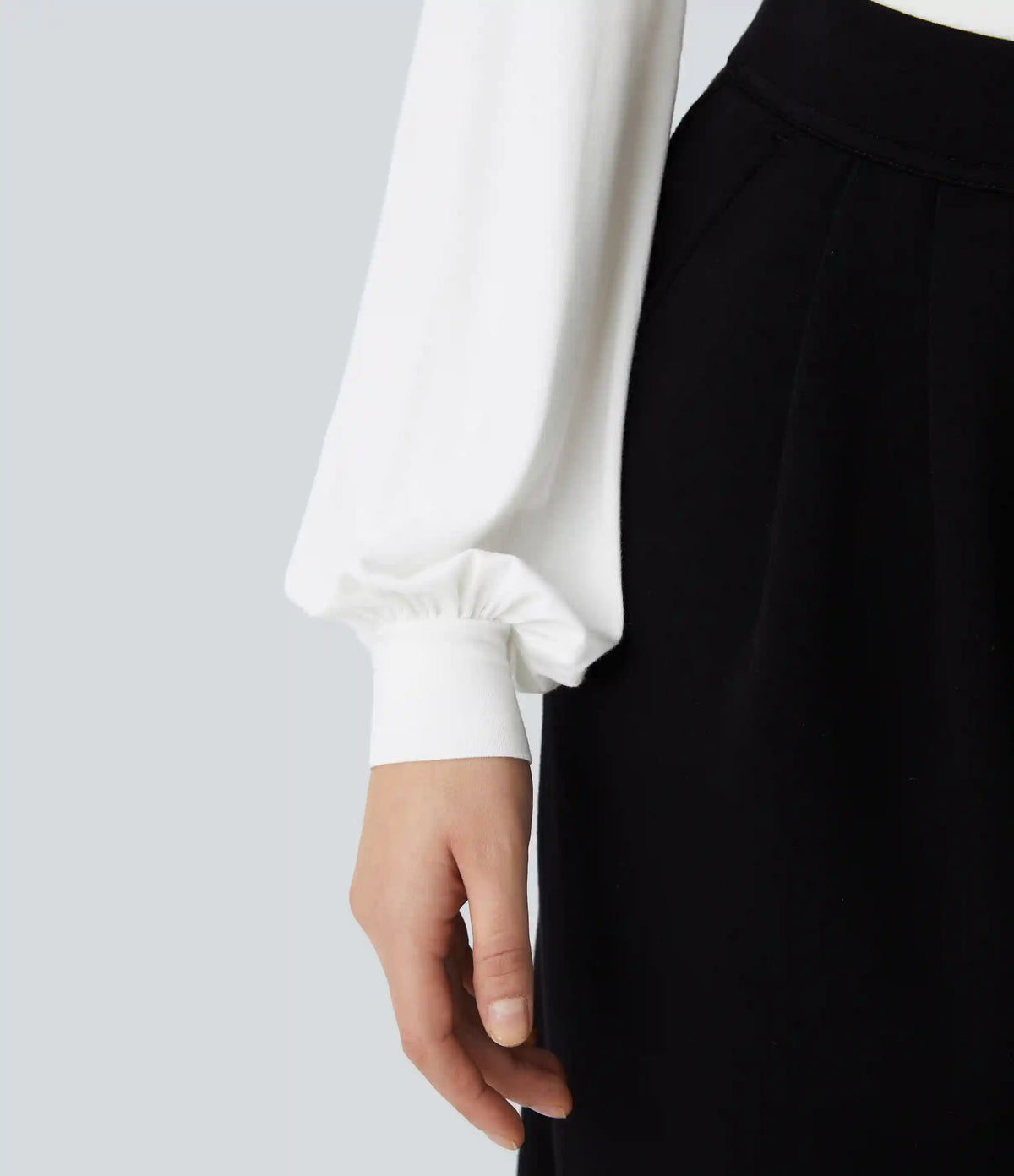 V Neck Long Sleeve Work Bodysuit