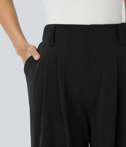 Halara Flex™ High Waisted Pocket Wide Leg Waffle Work Pants