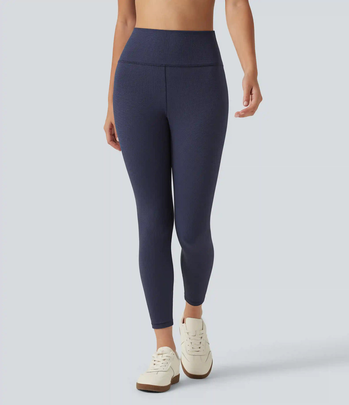 High Waisted Waffle Casual Leggings