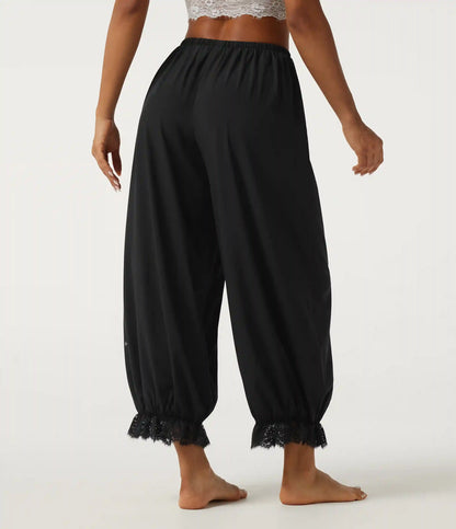 Breezeful™ High Waisted Drawstring Contrast Lace Quick Dry Dance with Pockets