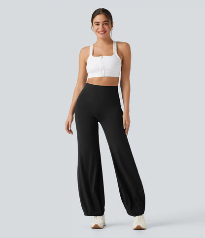 SoftlyZero™ High Waisted Tummy Control Dance Balloon Pants with Pockets
