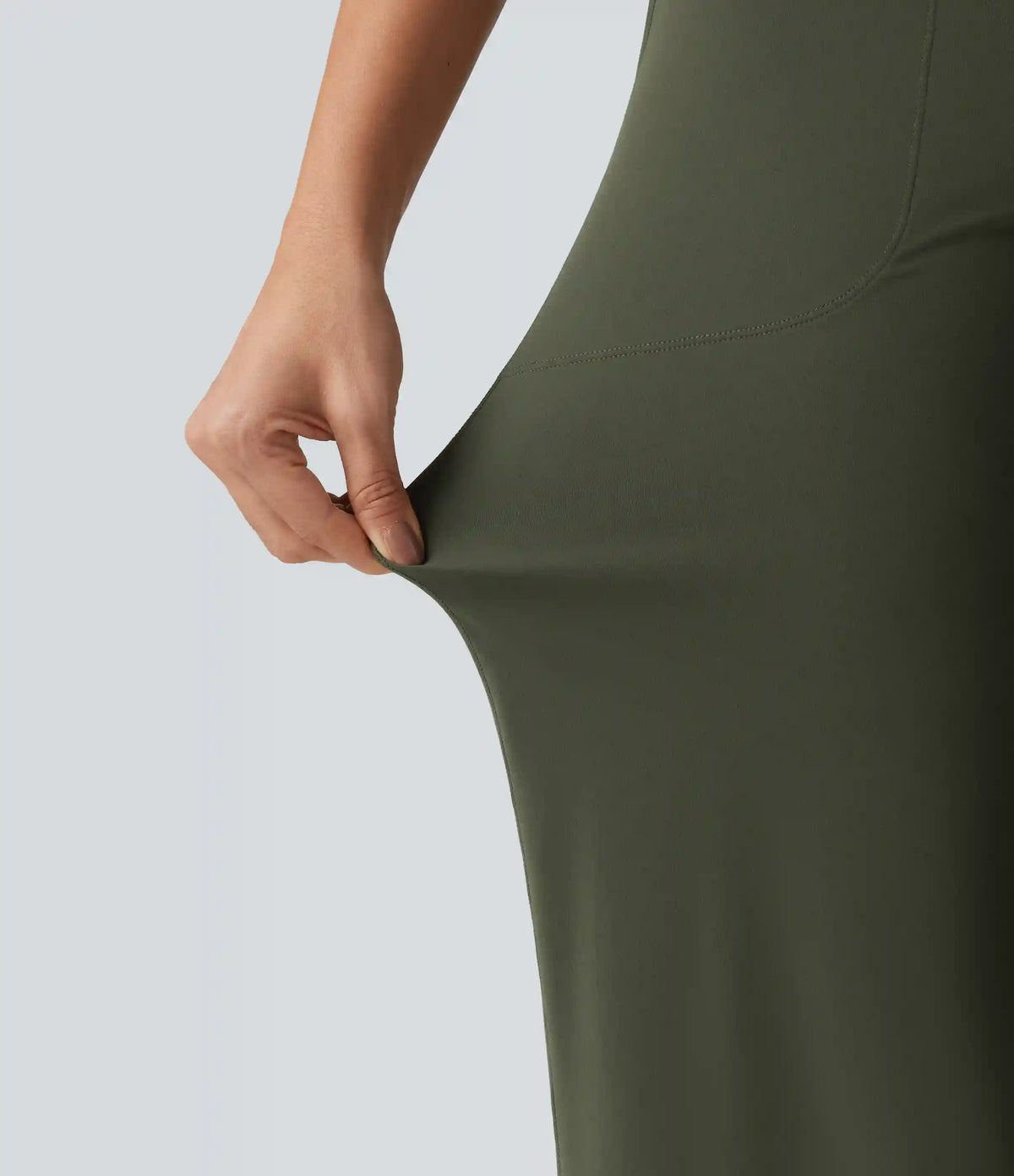 Halara UltraSculpt™ High Waisted Contrast Lace Tummy Control Straight Leg Yoga Pants with Pockets