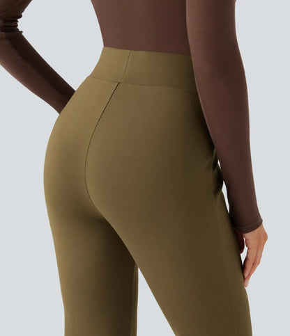 High Waisted Flare Work Pants
