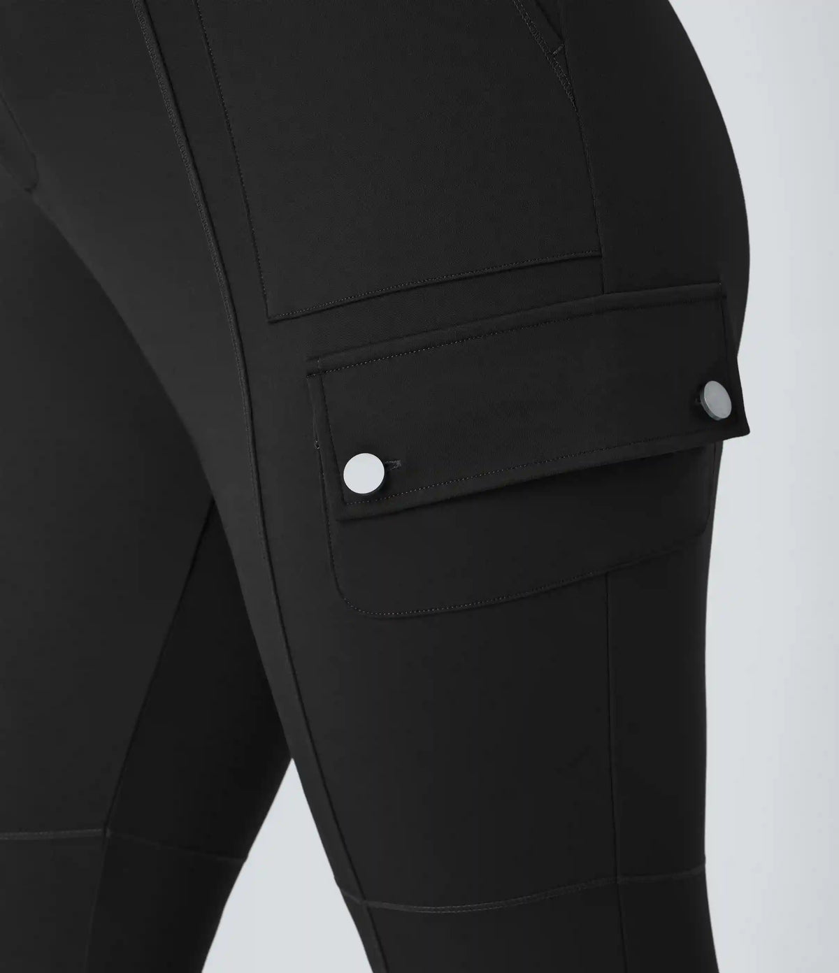 DayStretch High Waisted Zipper Pockets Solid Slim Hiking Plus Size Cargo Pants