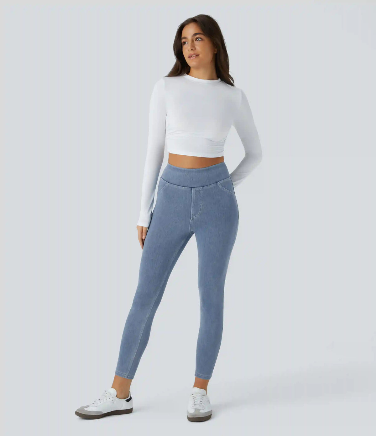 Halara Flex™ High Waisted Pocket Denim Casual Leggings
