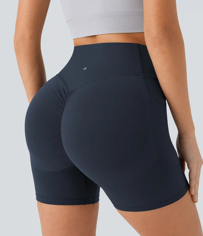 Halara UltraSculpt™ High Waisted Scrunch Butt Lifting Tummy Control Pocket Shaping Workout Biker Shorts 5''