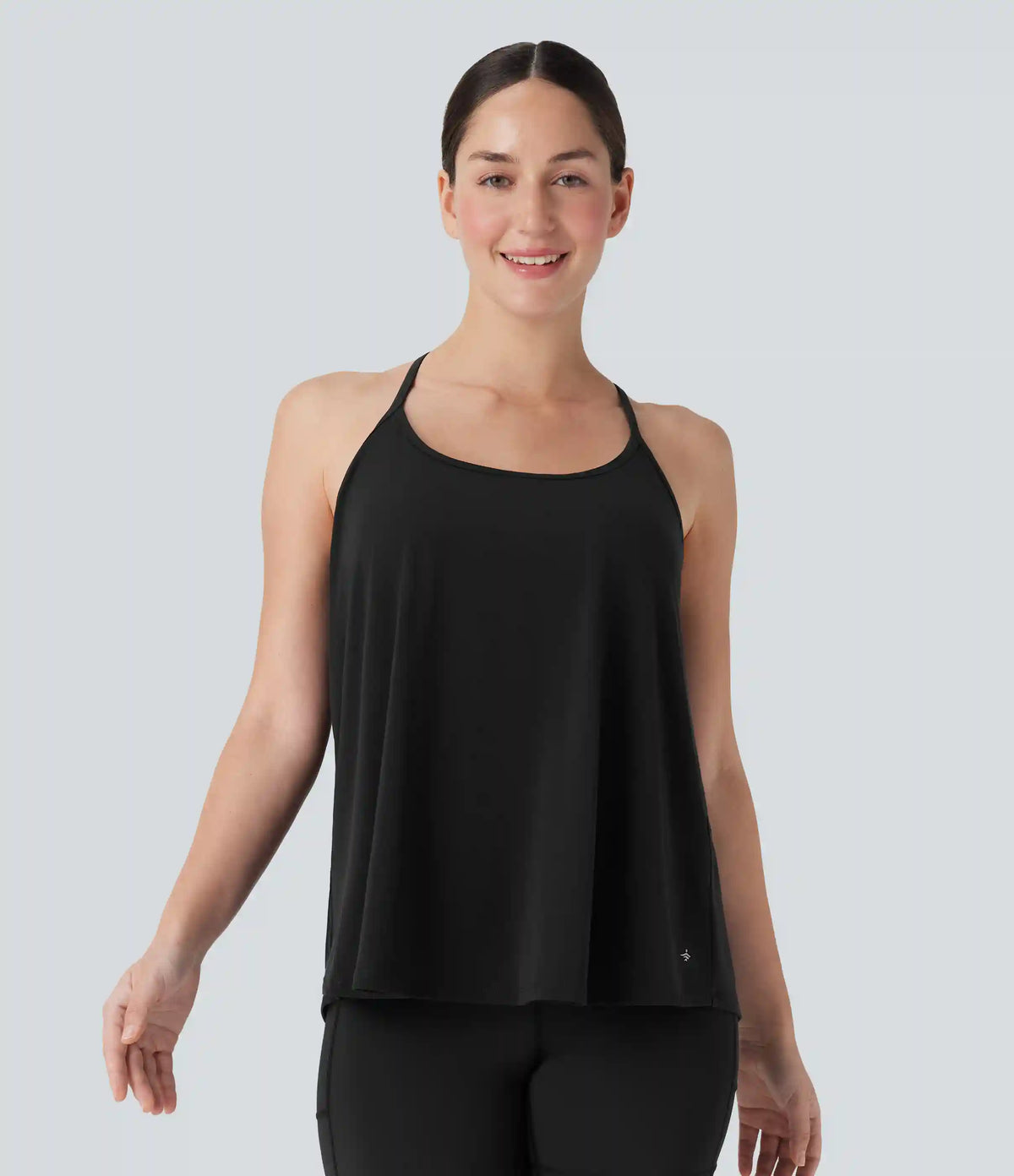 SoftlyZero™ Airy Halter Draped InstantCool Yoga Sports Top DD-F Cups
