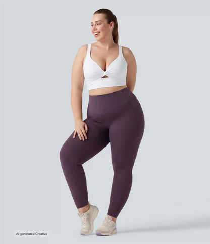 Plus Size Halara UltraSculpt™ Light Support Molded Cups Push-Up Yoga Sports Bra
